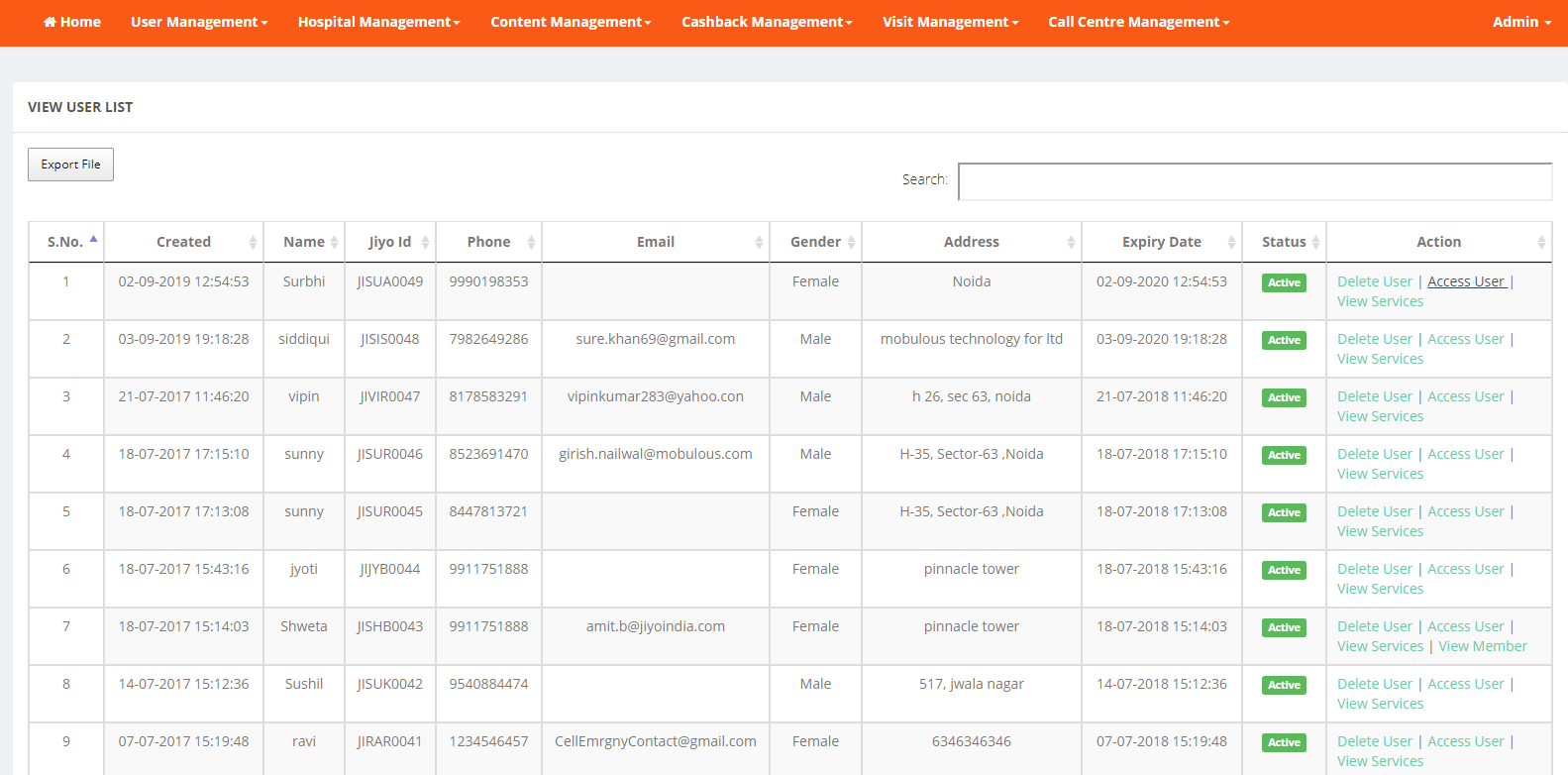 Patient management