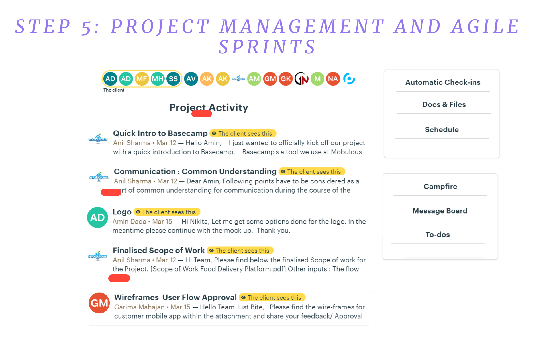 Project Management and AGILE Sprints